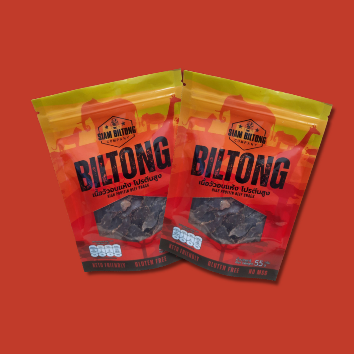 Biltong Beef Slices Fit - Siam BBQ Company 